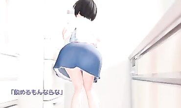 3D Hentai Milf with Big Tits and Ass Gets Creampie