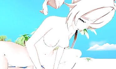 Barbara Genshin Impact 3D Hentai in Public