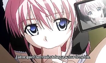 Hot Babe Gives Sensual Blowjob in Japanese Anime Style - Subtitled French Version
