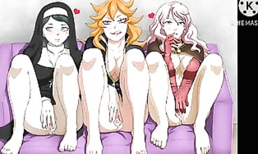 African Clover Cartoon: Big Tits Blowjob Animation