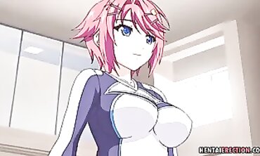 Animated Workout Session with Busty College Girl