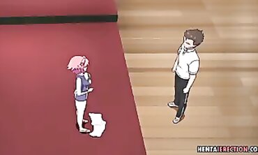 Animated Workout Session with Busty College Girl