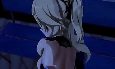 Fischl Genshin 3D Anime Outdoor Creampie