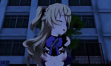 Fischl Genshin 3D Anime Outdoor Creampie