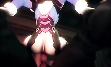 Overwatch's D.Va Gets Fucked Hard By A Giant Dick - Adult Parody