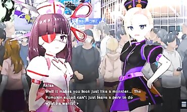 Shibuya Halloween: Akisa's Public Gauze H-Fuck-a-thon