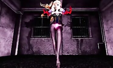 MMD Dracula Adios: Blonde Big Tits MMF Hentai Bondage