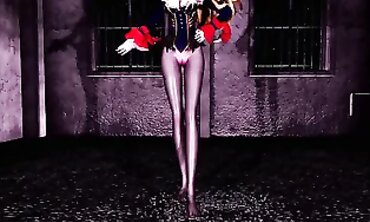 MMD Dracula Adios: Blonde Big Tits MMF Hentai Bondage