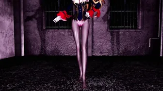 MMD Dracula Adios: Blonde Big Tits MMF Hentai Bondage