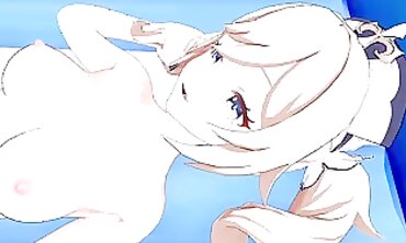 Barbara Genshin Impact 3D Anime Blowjob & Creampie