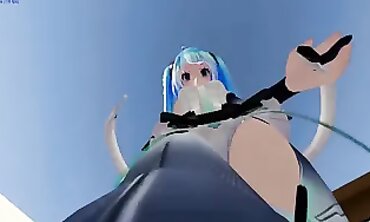 Giantess Miku POV Roleplay: Trampling and Feet Fun