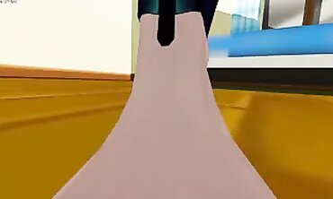 Giantess Miku POV Roleplay: Trampling and Feet Fun