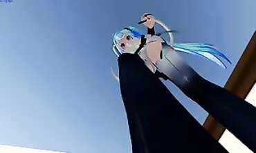 Giantess Miku POV Roleplay: Trampling and Feet Fun