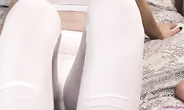 Softcore Domina Gives Sensual Devil Pedicure with Cum on Soles