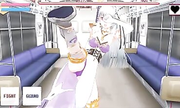 Reverse Ryona Battle: Femdom Foot Trampling & Stomping Fetish