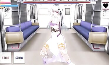 Reverse Ryona Battle: Femdom Foot Trampling & Stomping Fetish