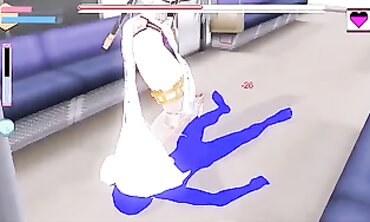 Reverse Ryona Battle: Femdom Foot Trampling & Stomping Fetish