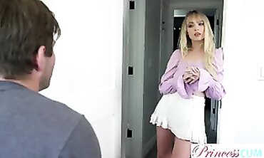 Petite Blonde Lilly Bell Steps Up for a POV Blowjob and Creampie