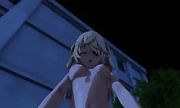 Fischl Genshin Impact 3D Animated Blowjob and Creampie