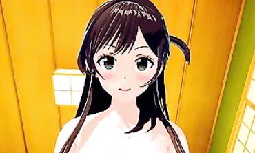 Chizuru Ichinose & Mizuhara in 3D Hentai Action