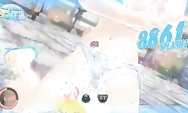 Peach Plays SENRAN KAGURA Peach Beach Puddle Bare Mod