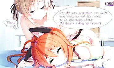 Ne No Kami - Visual novel game with stunning graphics featuring three beautiful characters in various steamy scenes