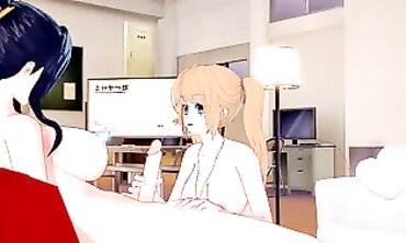 Futa Akeno Seduces Irina in Uncensored 3D Hentai