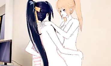 Futa Akeno Seduces Irina in Uncensored 3D Hentai