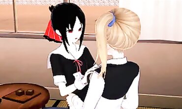 Ai Hayasaka Licks and Pummels Kaguya Shinomiya in War