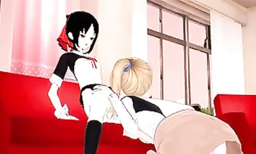 Ai Hayasaka Licks and Pummels Kaguya Shinomiya in War