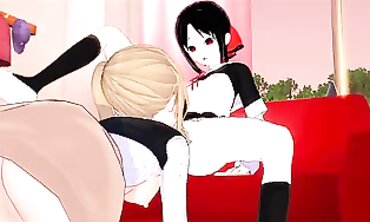 Ai Hayasaka Licks and Pummels Kaguya Shinomiya in War