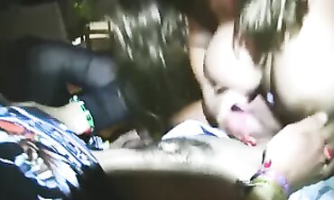 Outdoor Miami Threesome With Dual Blowjob And Cumshot