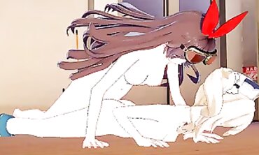 Futanari Gamer Girl's POV - Amateur Cosplay Pornstar Barbaras3D & Futakuma Animation