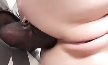 Ebony Threesome: Big Cock Anal and Creampie