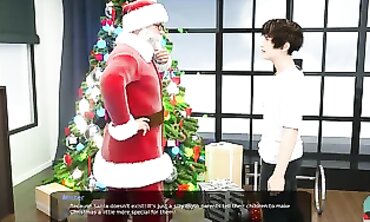 POV: Naughty MILF Mommy's Christmas Dream with Stepdaughter