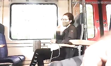 Love Teaches: Brunette College Mature Small Tits Train