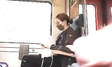 Love Teaches: Brunette College Mature Small Tits Train