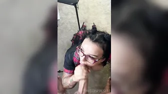 POV College Babe With Glasses And Heels