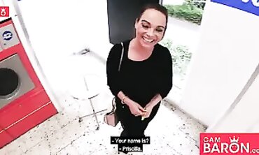 Dirty Priscilla Gets an Outdoor Blowjob POV
