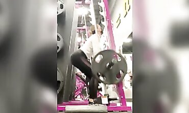 Latina Nice Shows Off Her Tight Ass While Working Out At The Gym