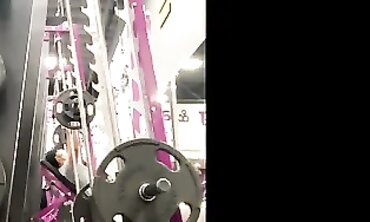 Latina Nice Shows Off Her Tight Ass While Working Out At The Gym