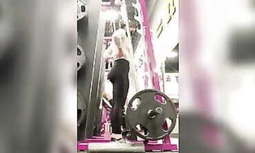 Latina Nice Shows Off Her Tight Ass While Working Out At The Gym