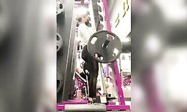 Latina Nice Shows Off Her Tight Ass While Working Out At The Gym