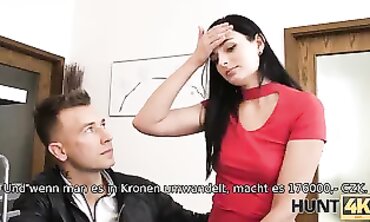 Boy Witnesses His Brunette Babe Getting Banged