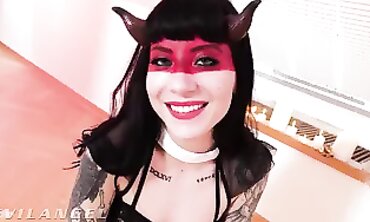 Gothic Charlotte's Diabolical Double Anal Gangbang Pummel