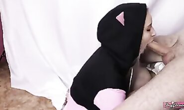Russian Bimbo Learns to Offer Oral and Swallows Cum
