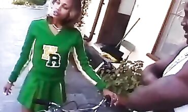 African Cheerleader Karizma Takes a Thick BBC