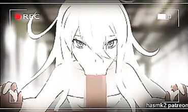 浪漫动漫MMD：甜蜜亲吻与激情口交