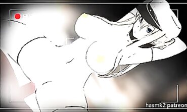 浪漫动漫MMD：甜蜜亲吻与激情口交