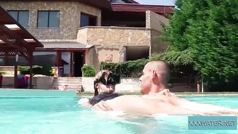 Hot Marcie Takes a Long Blowjob by the Pool